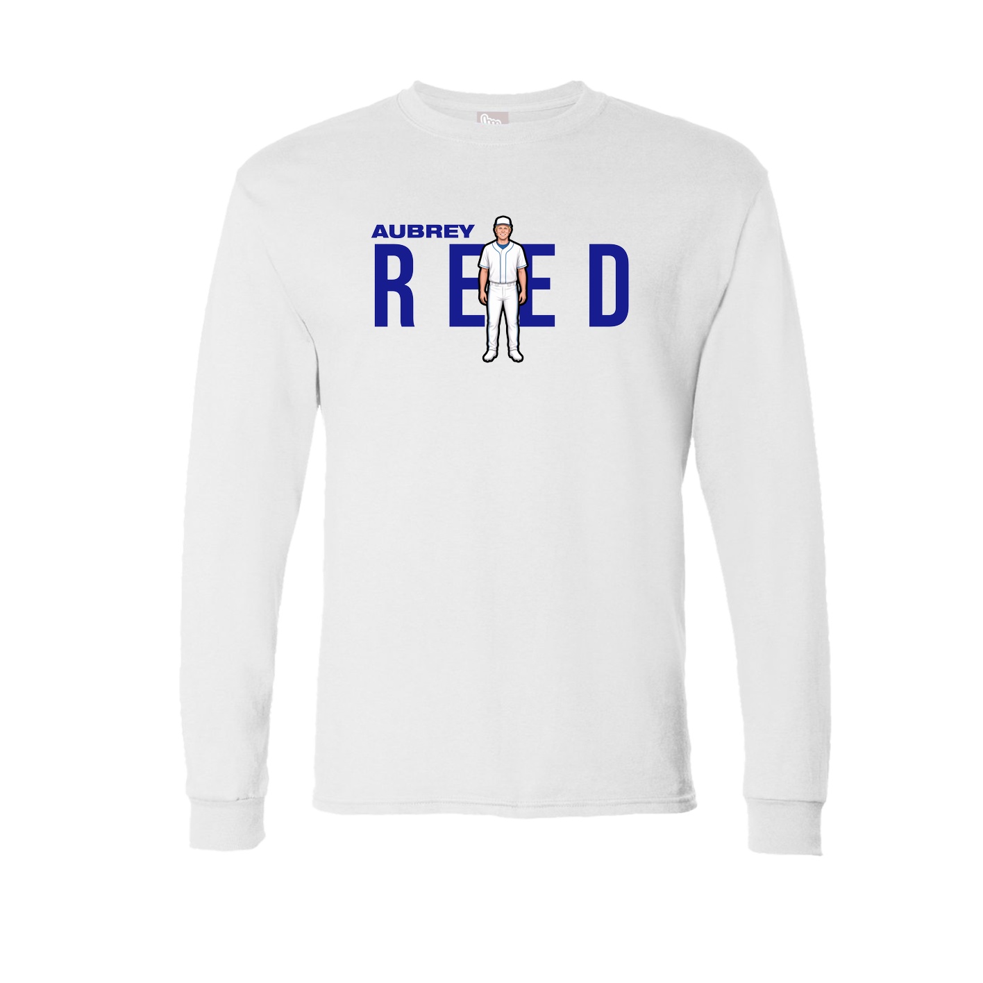Long Sleeve Tee — Player Name in White