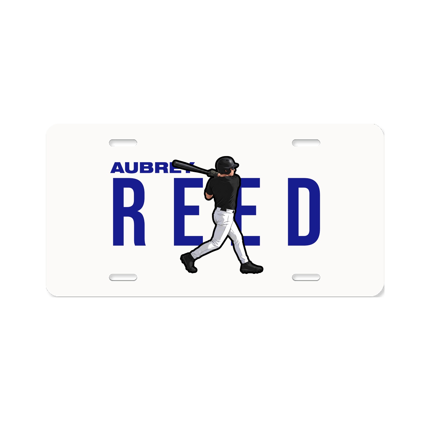 License Plate — Player Name in Classic