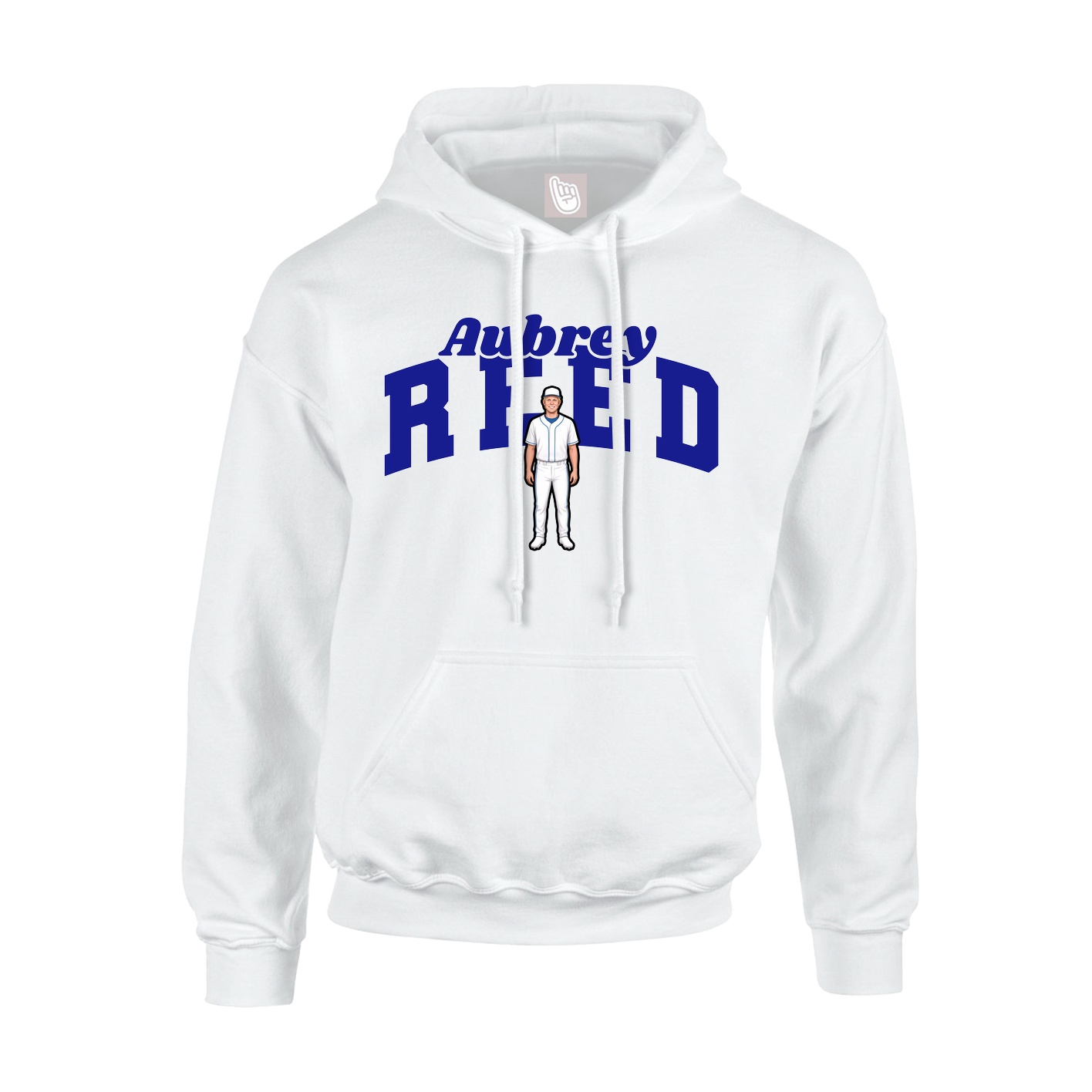 Hoodie — Signature Arch in White