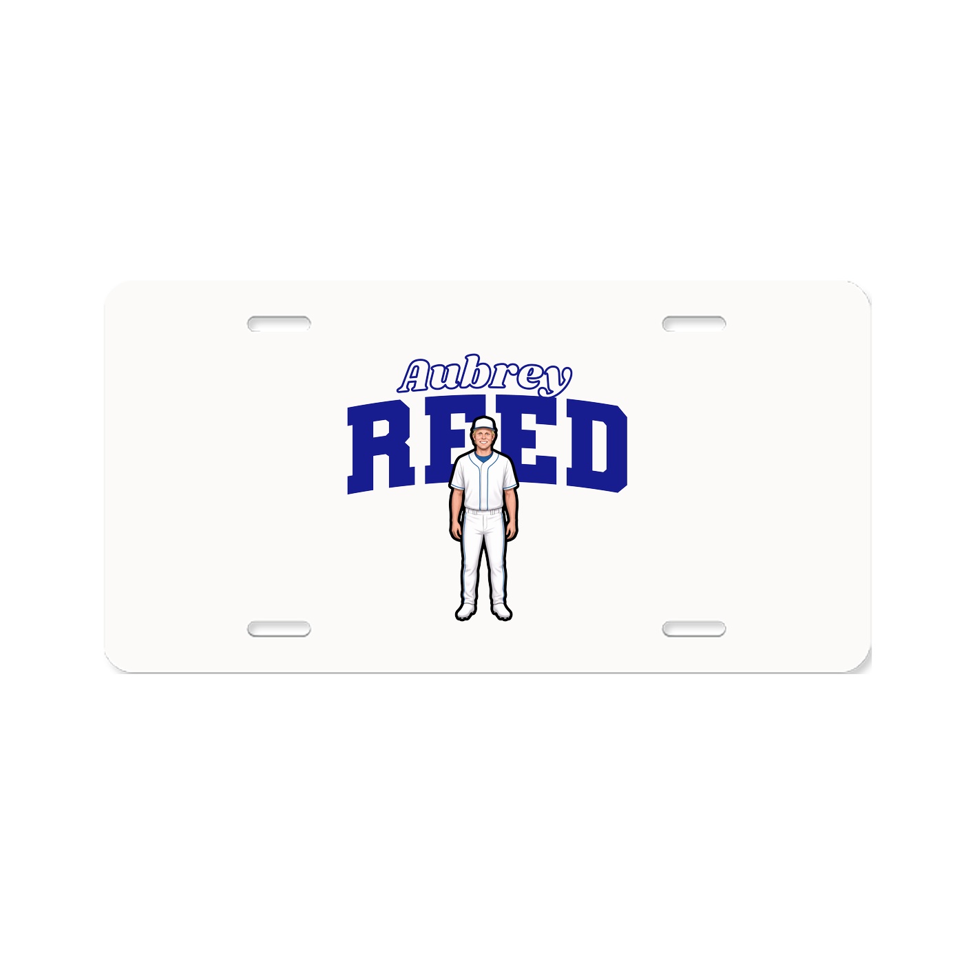 License Plate — Name Arch in Classic