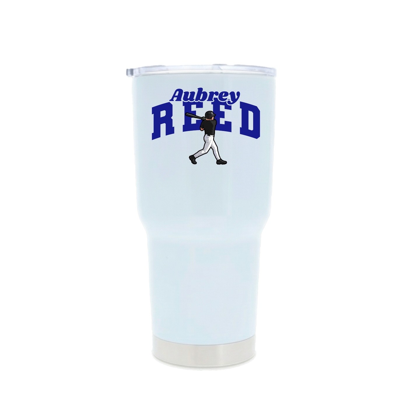 30oz Stainless Steel Tumbler — Signature Arch in White