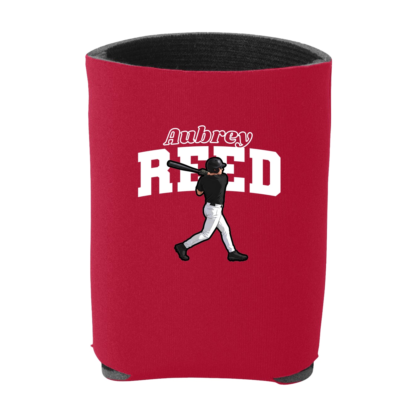 Can Holder — Name Arch in Red