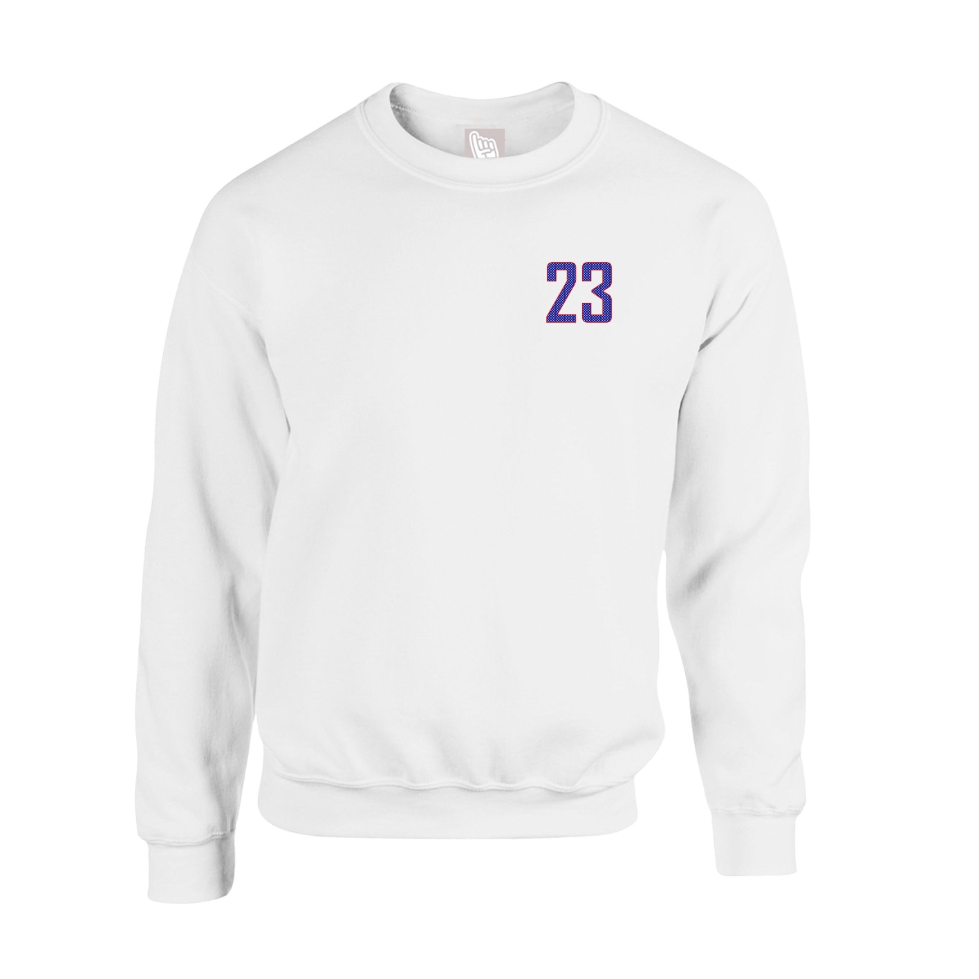 Fleece Crew — Front Shirsy in White