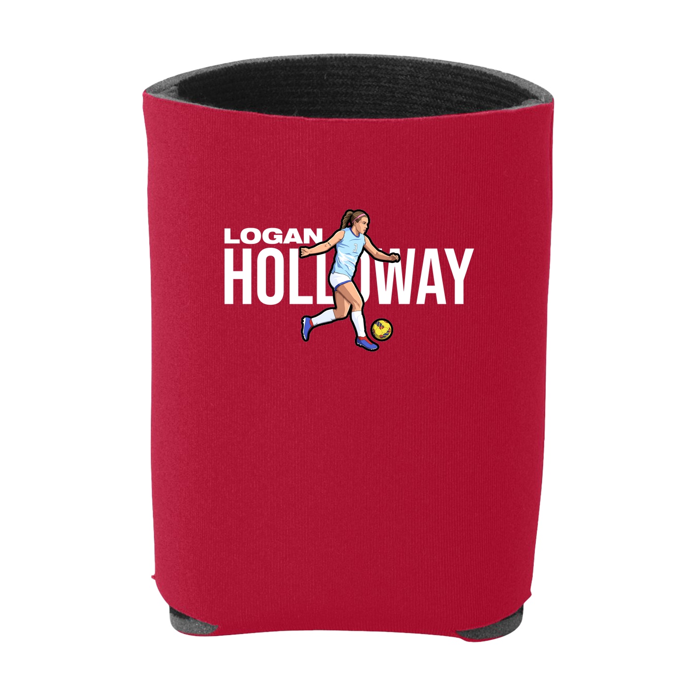 Can Holder — Player Name in Red
