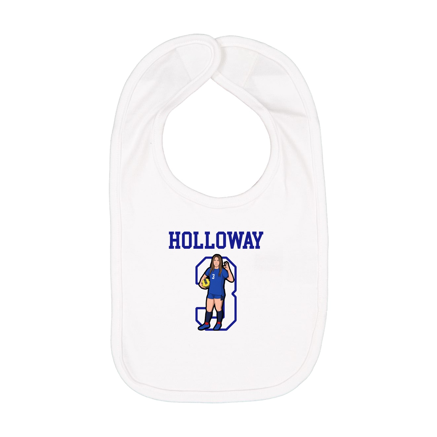 Infant Bib — Shirsey in White