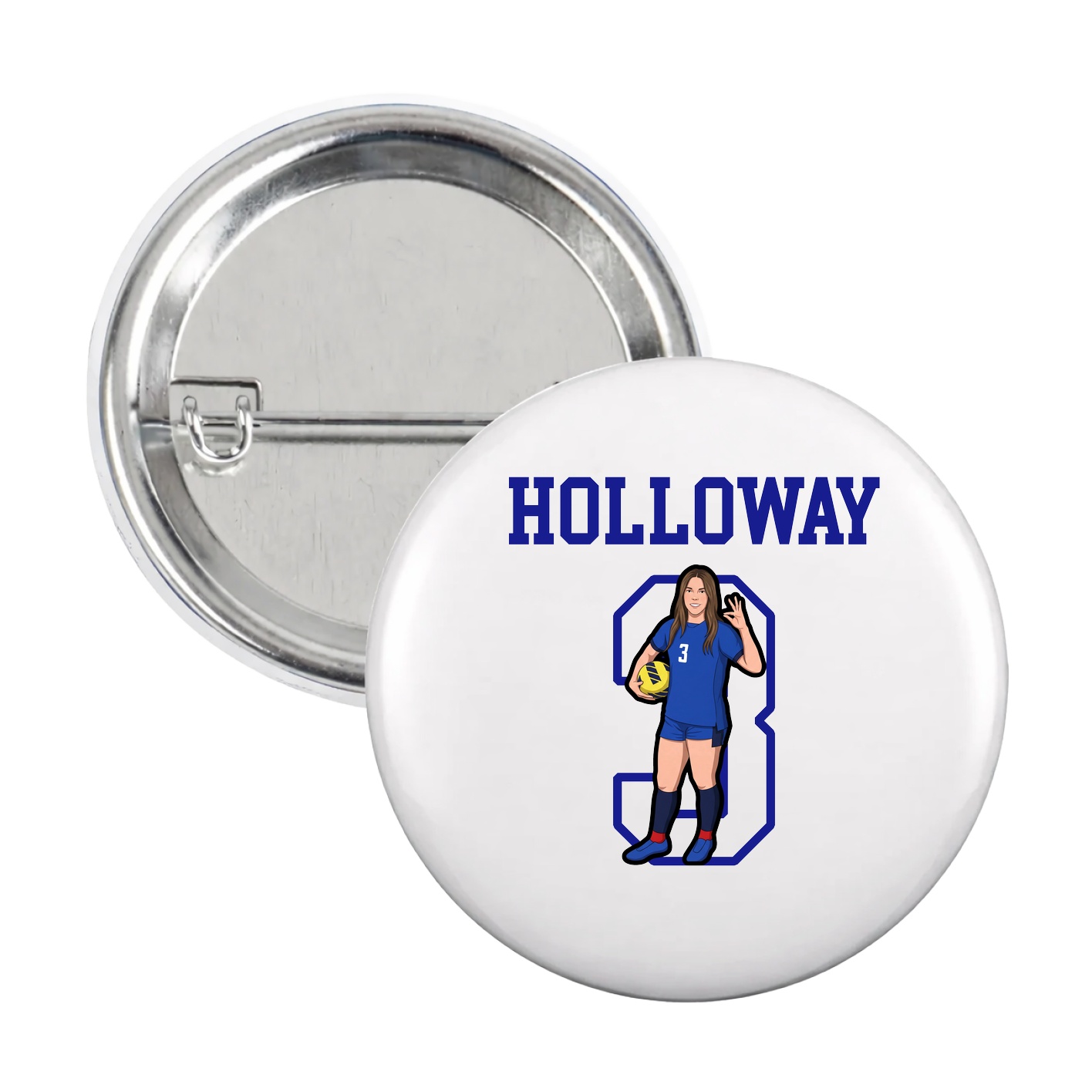 Game Day Button — Shirsey in White