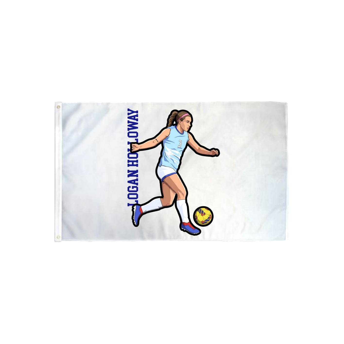 3x5 Flag — Name Vertical in Classic