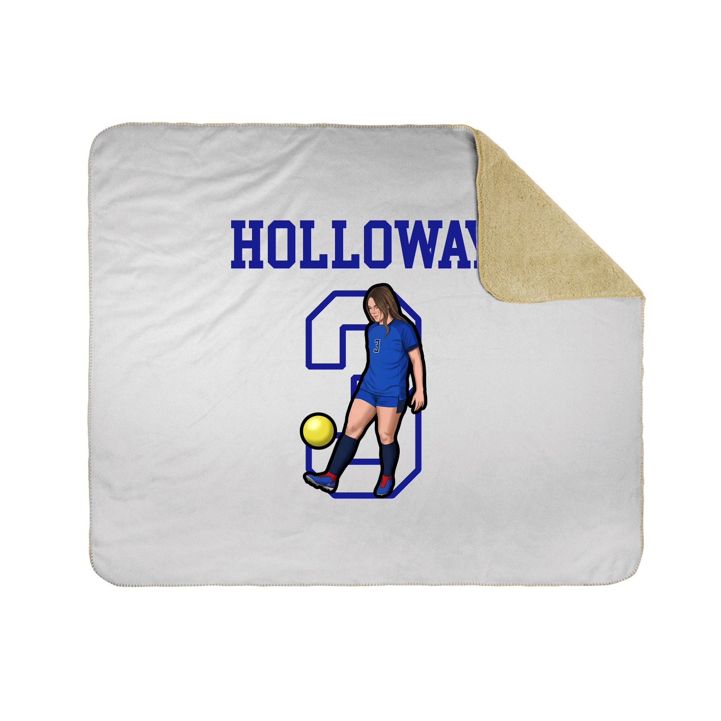 Throw Blanket — Shirsey in White