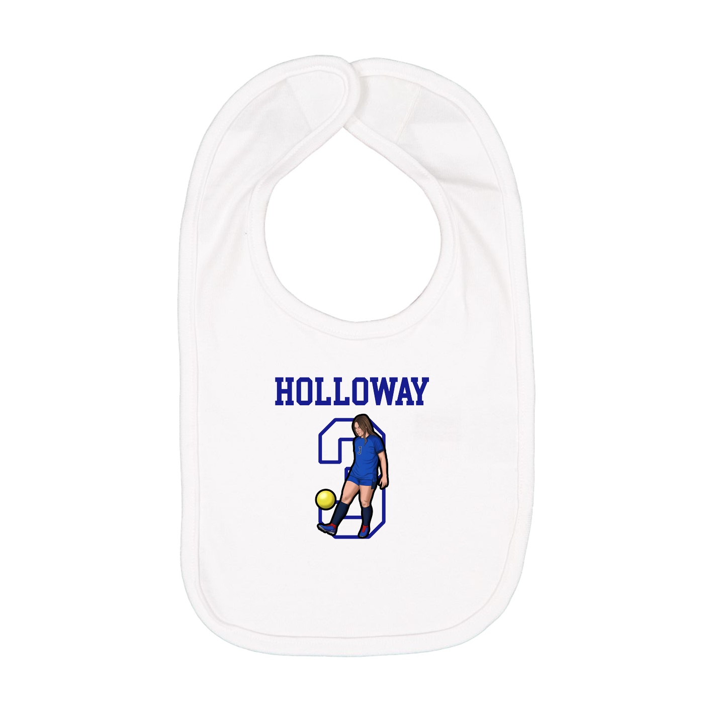 Infant Bib — Shirsey in White