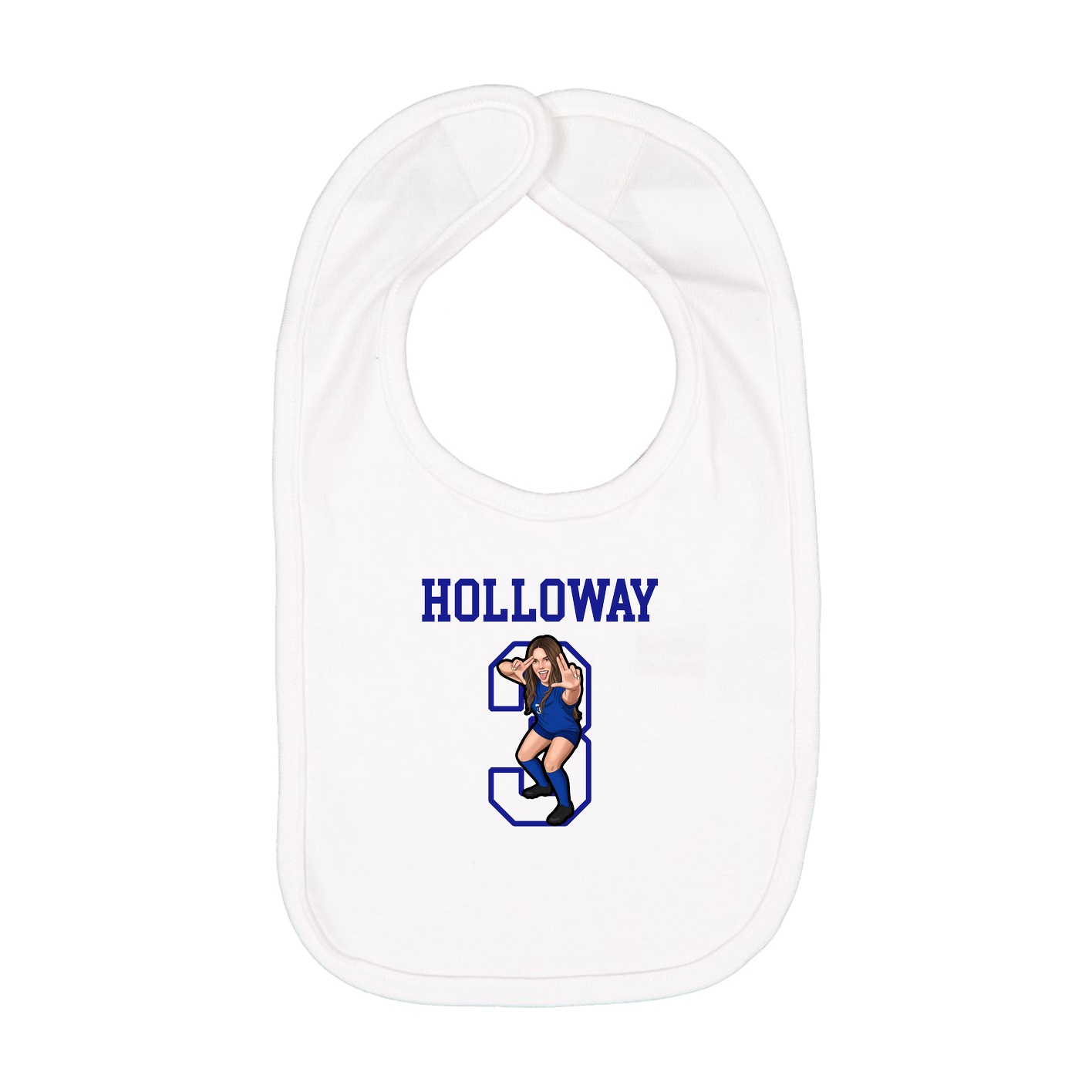 Infant Bib — Shirsey in White