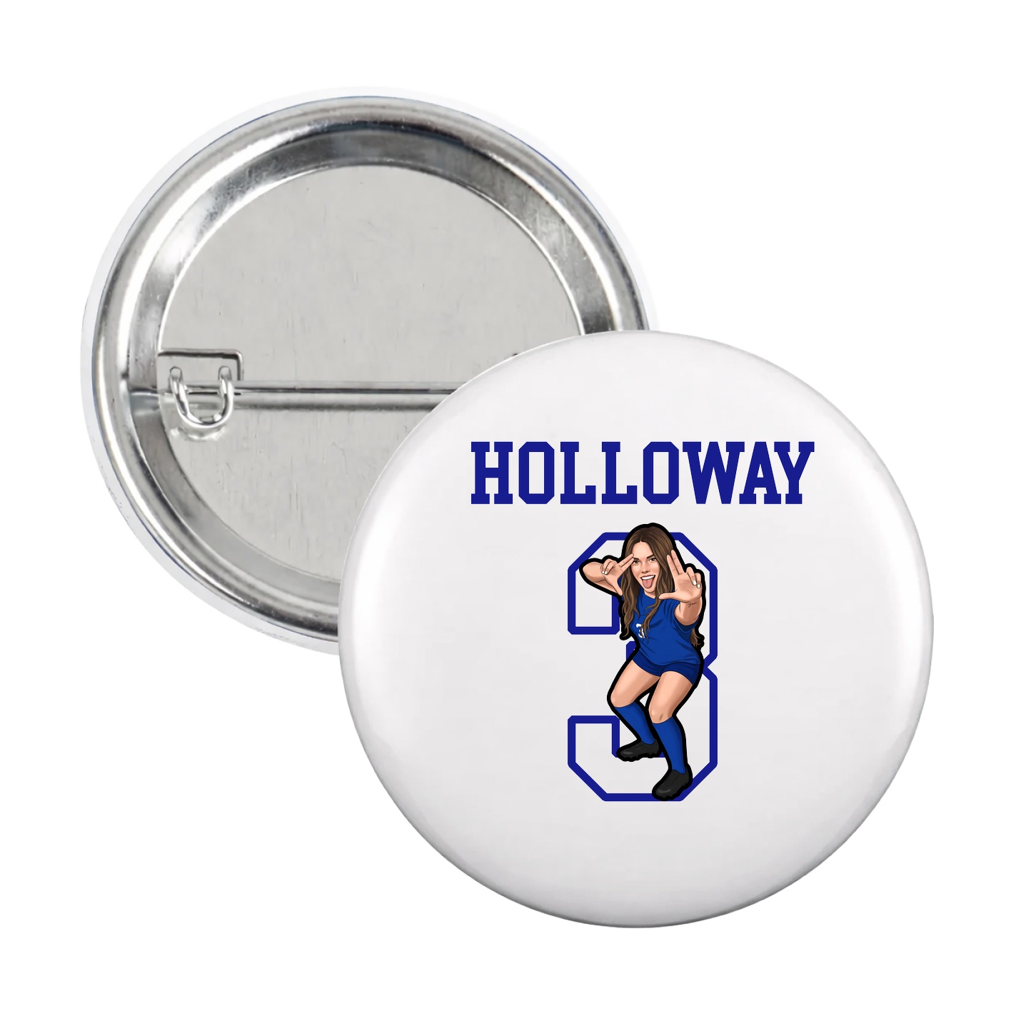 Game Day Button — Shirsey in White
