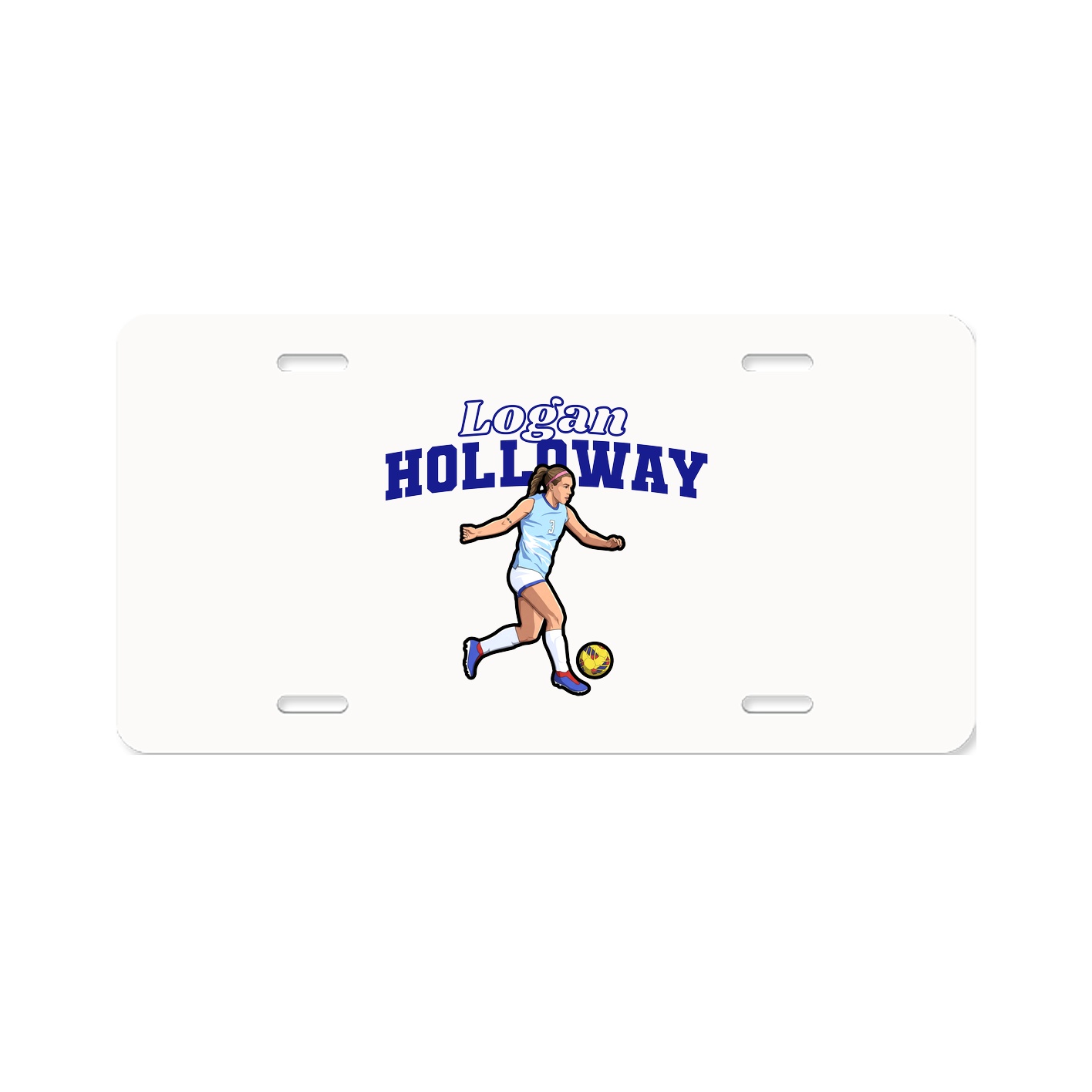 License Plate — Name Arch in Classic
