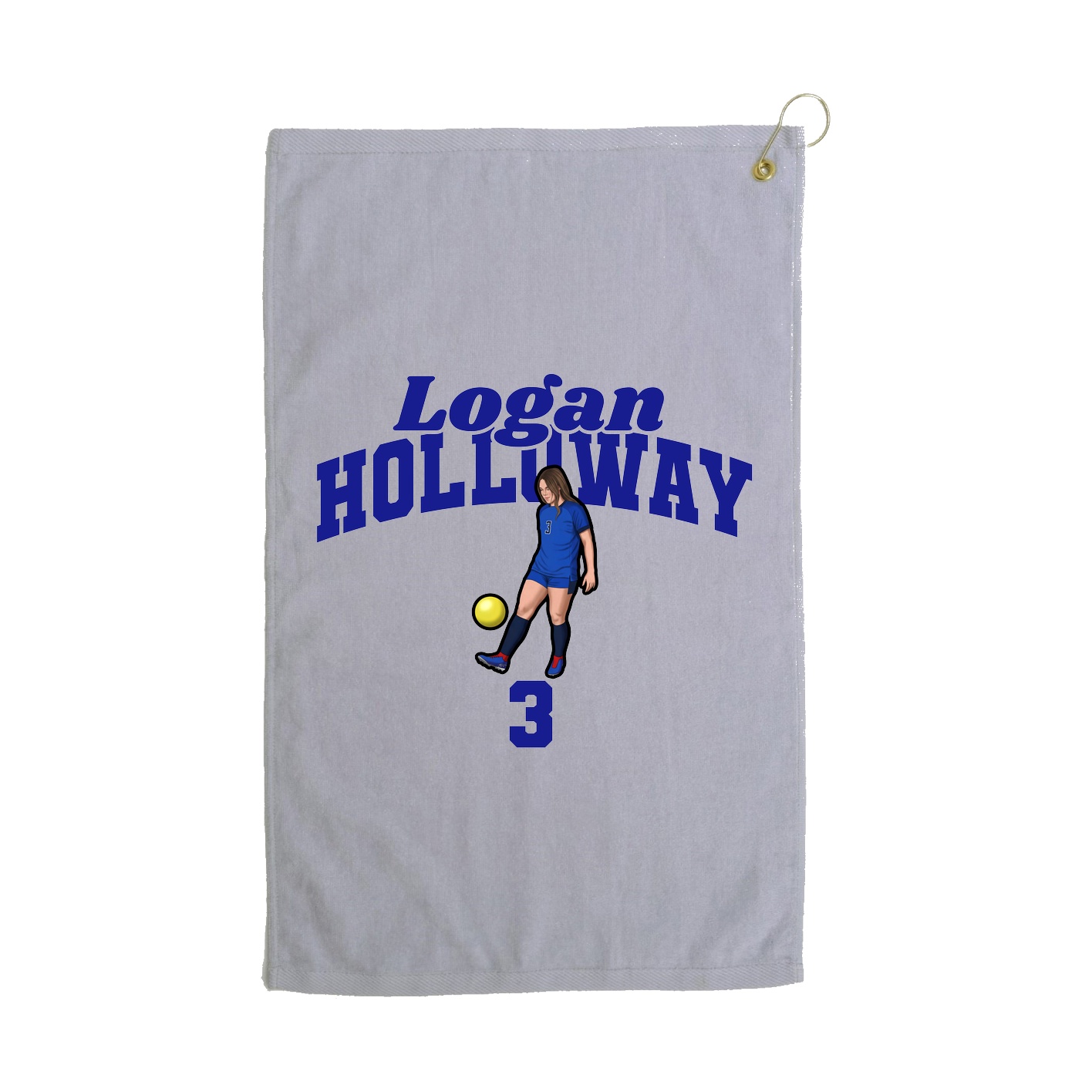 Golf Towel — Signature Arch in Grey