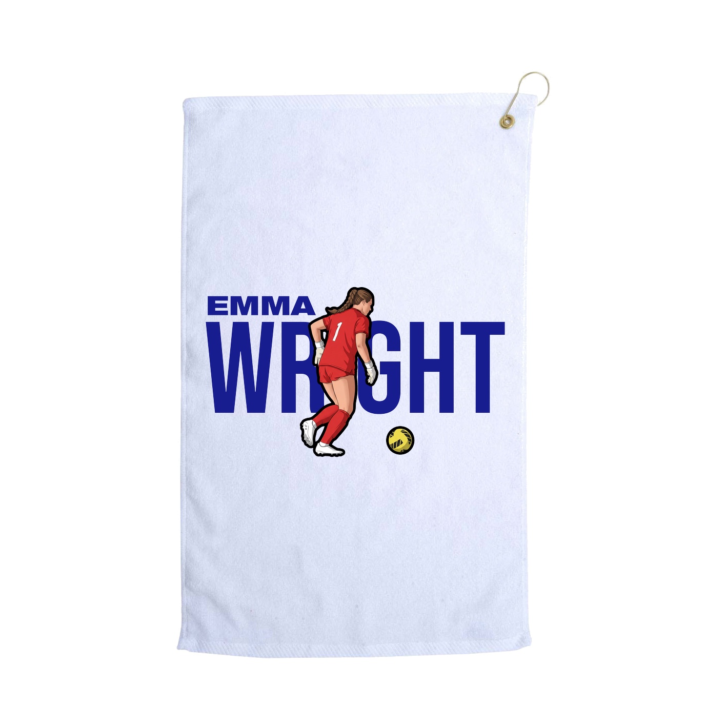 Golf Towel — Player Name in White