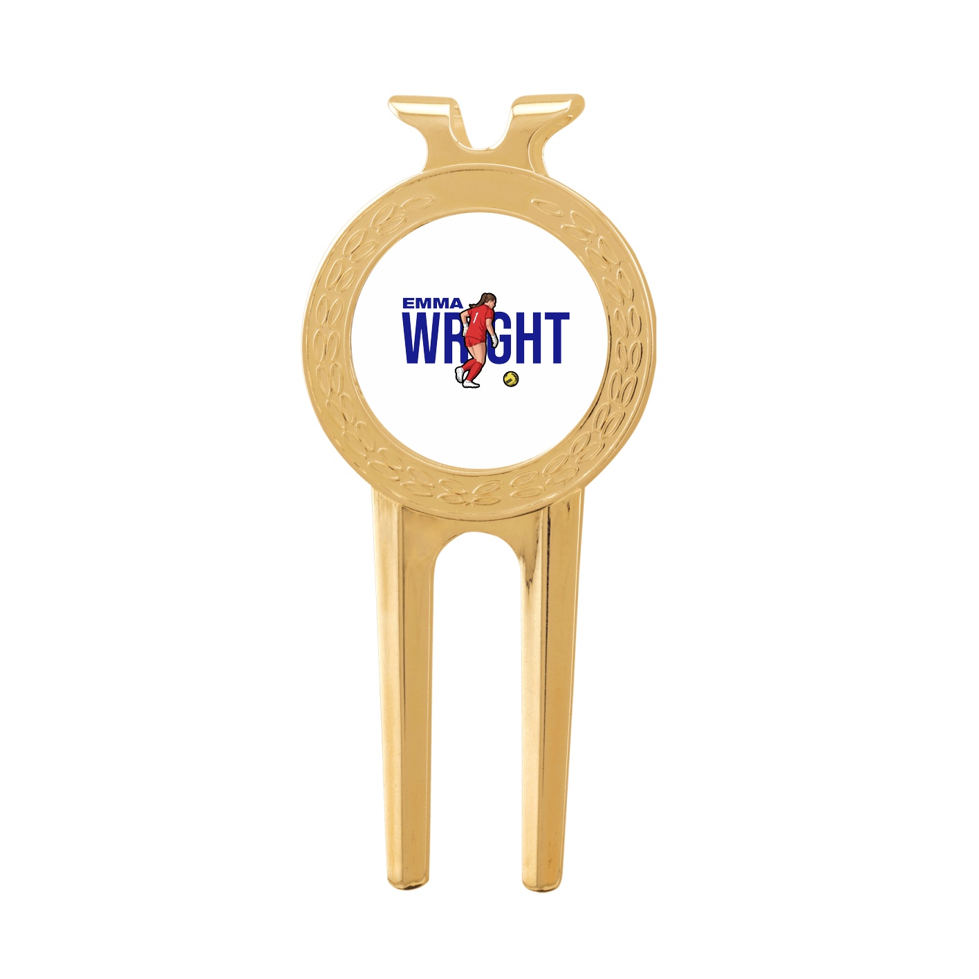 Divot Tool with Ball Marker — Player Name in Classic