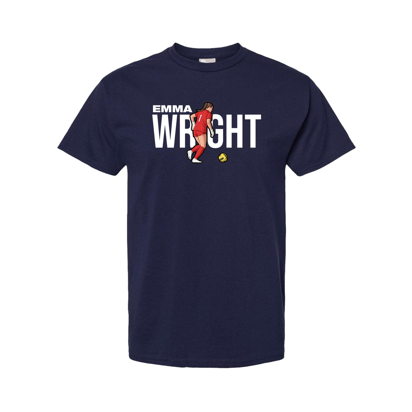 Tee — Player Name in Navy
