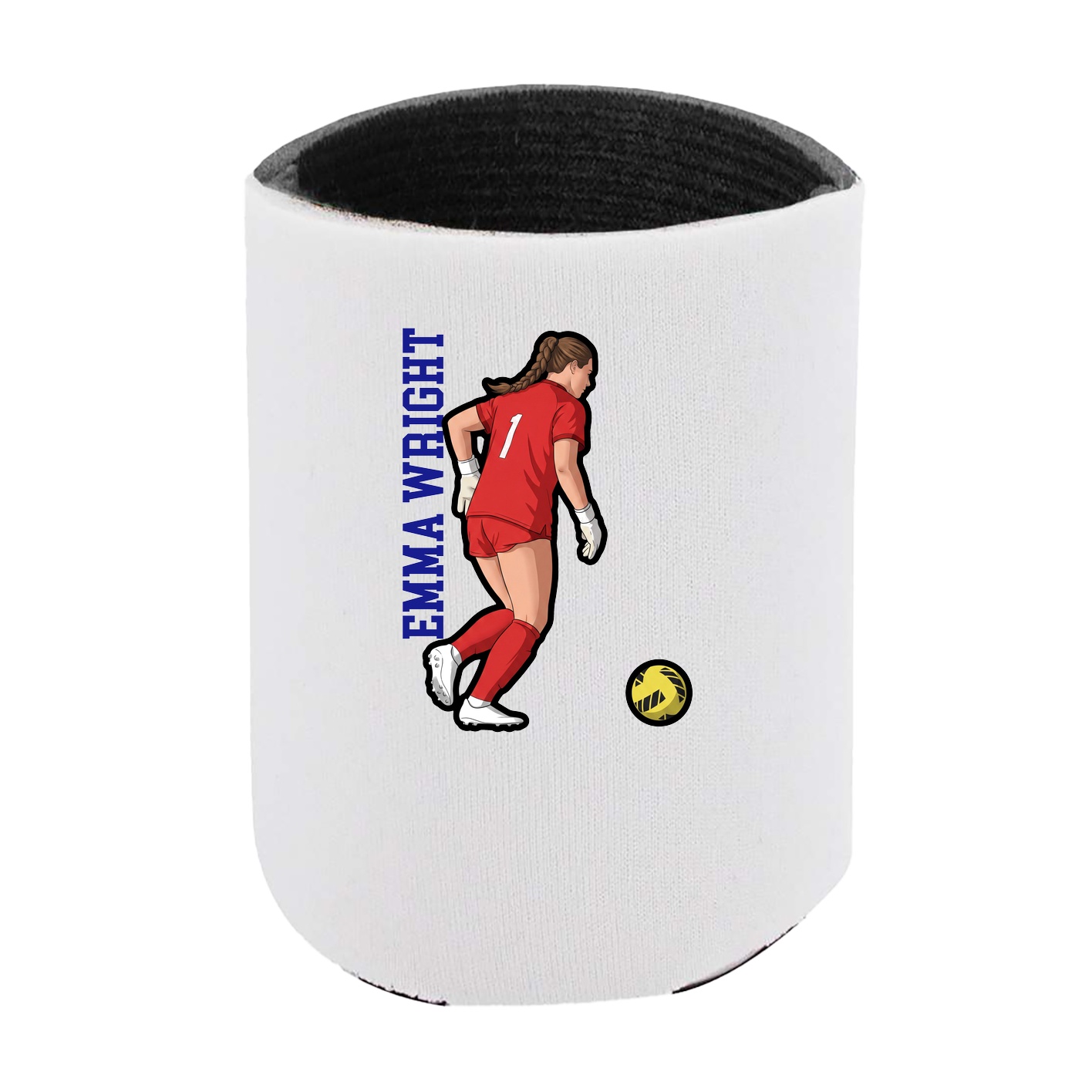 Can Holder — Name Vertical in White