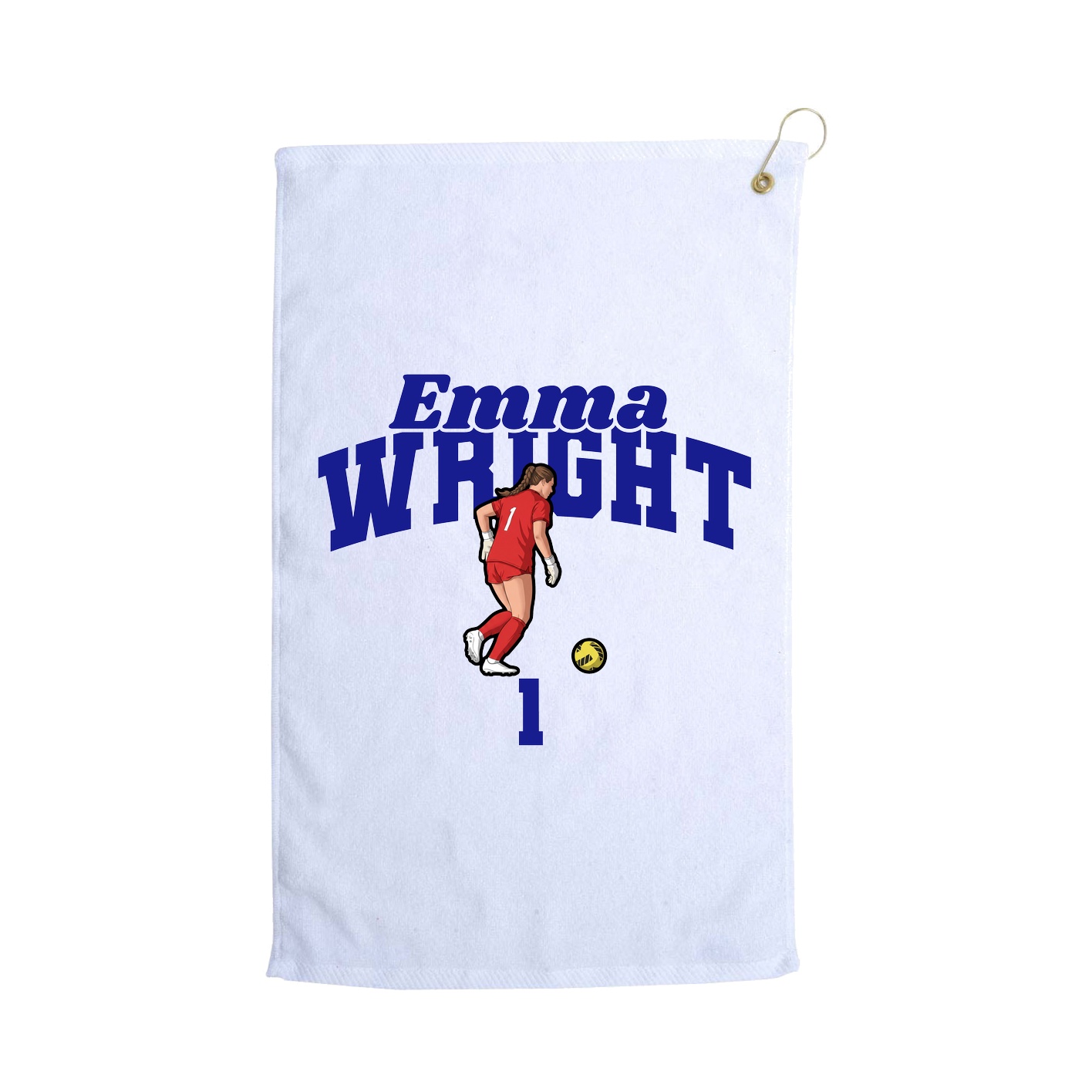Golf Towel — Signature Arch in White