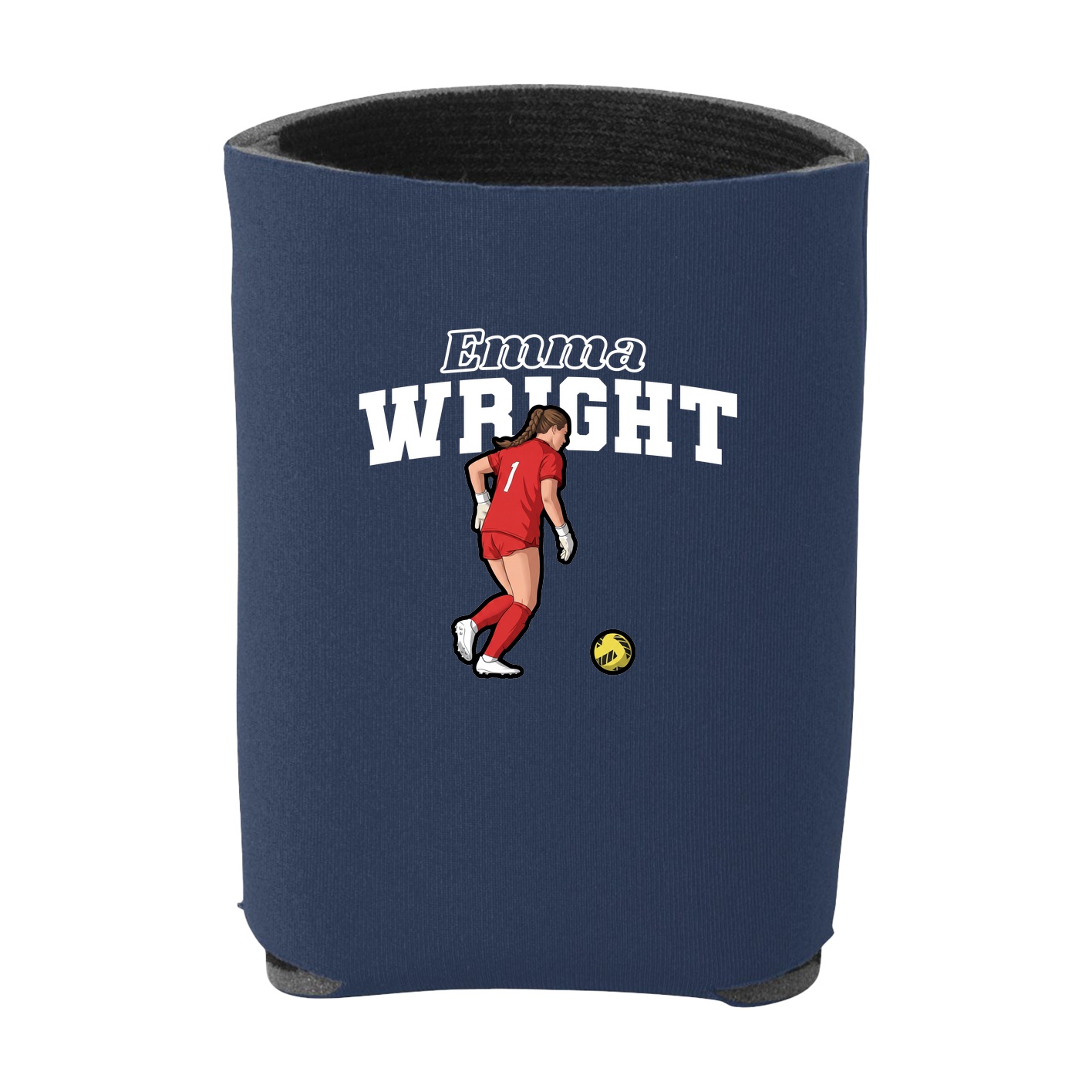 Can Holder — Name Arch in Navy