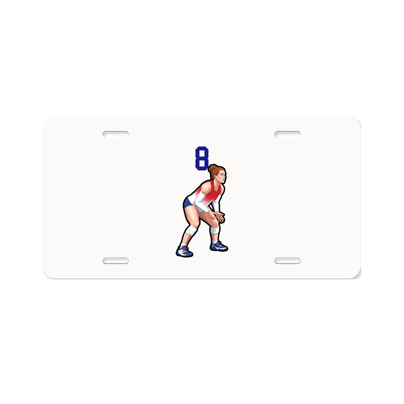 License Plate — Number Top in Classic
