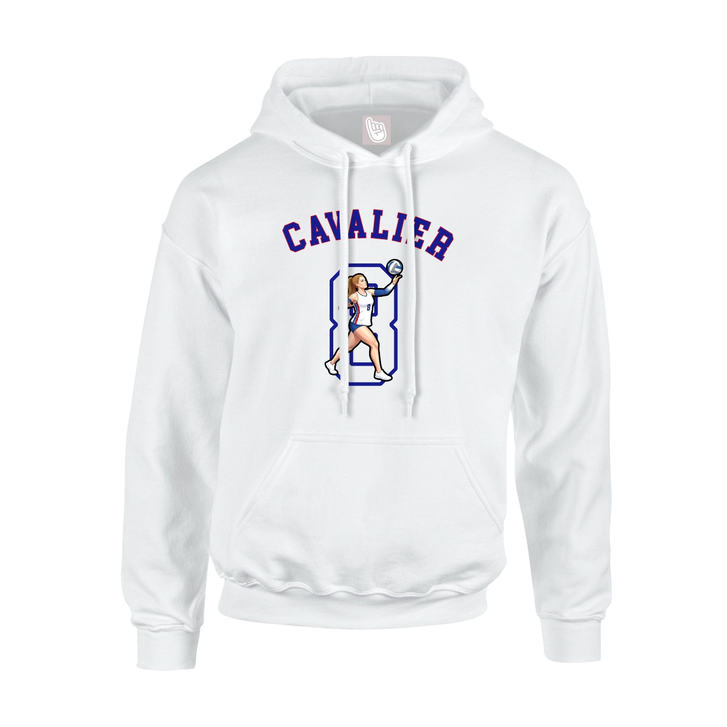 Hoodie — Shirsey Arch in White
