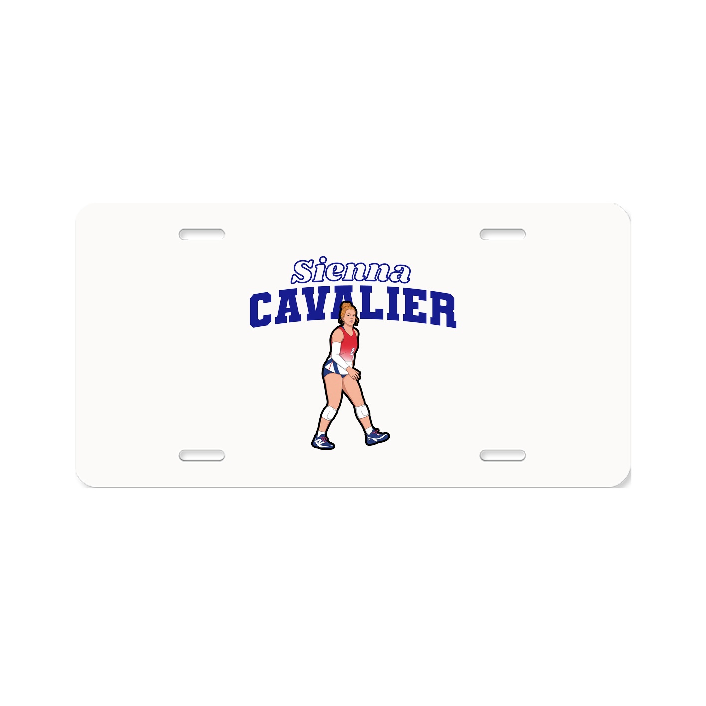 License Plate — Name Arch in Classic