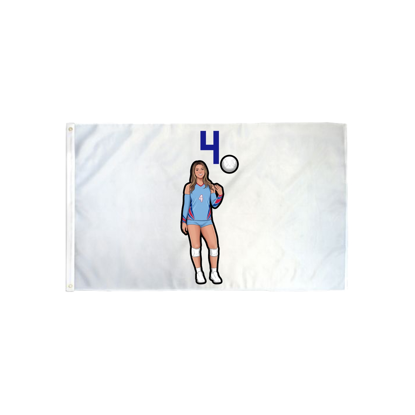 3x5 Flag — Number Top in Classic