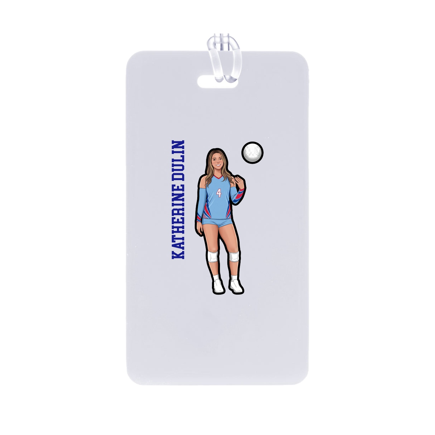 Bag Tag — Name Vertical in Classic