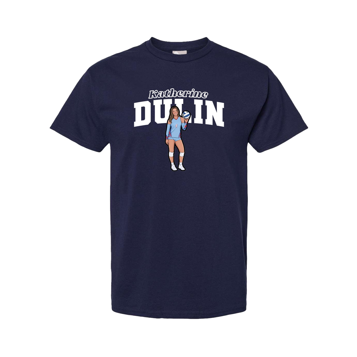 Youth Tee — Name Arch in Navy