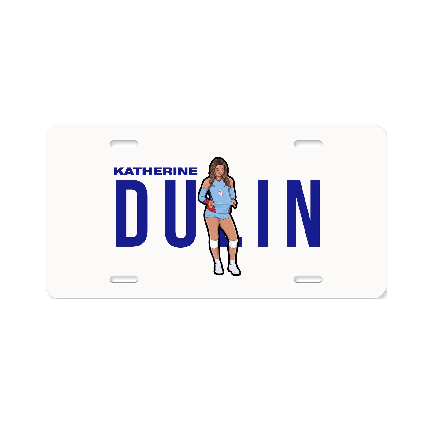 License Plate — Player Name in Classic