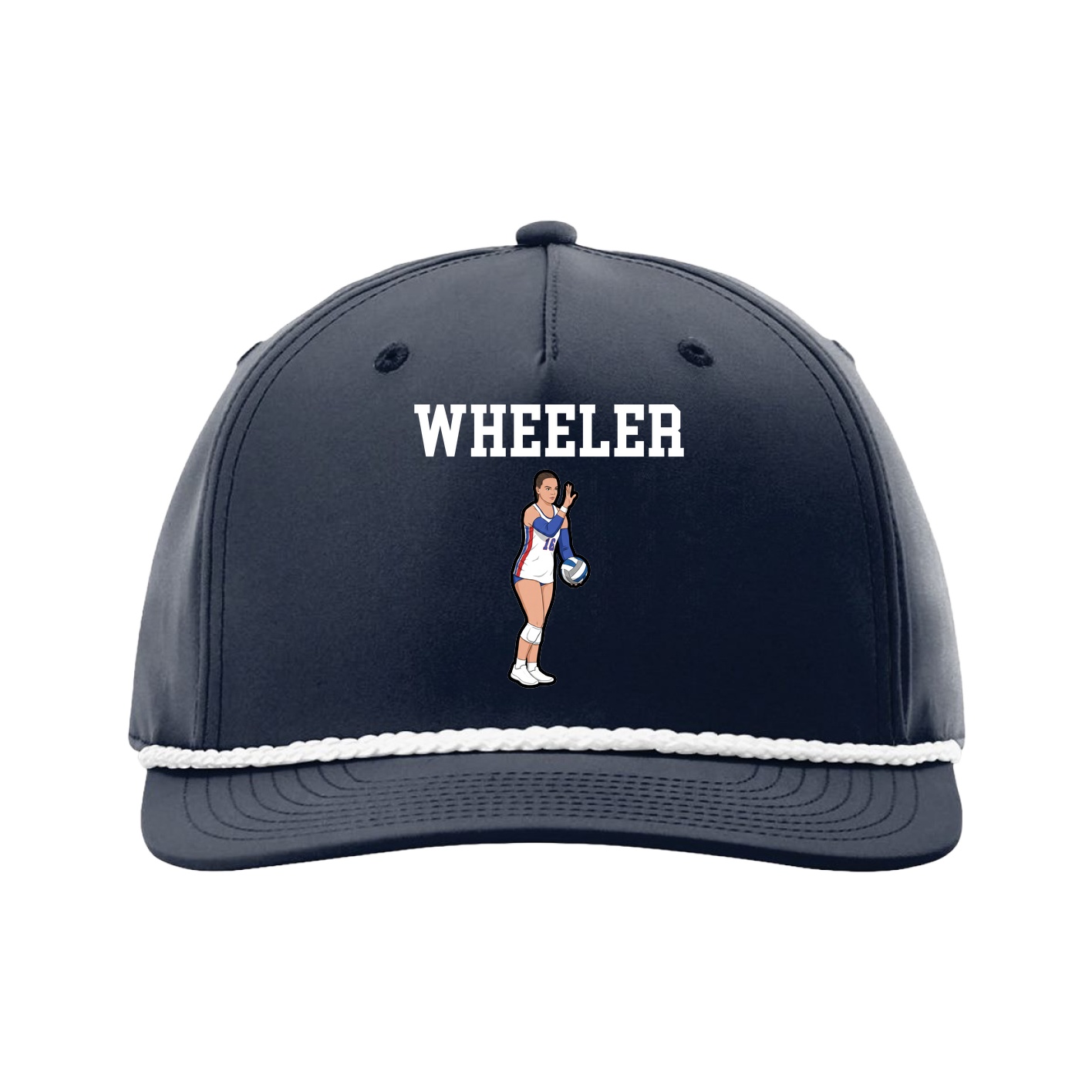 Five-Panel Classic Rope Cap — Shirsey in Navy