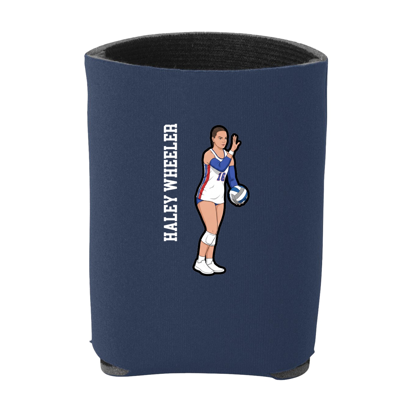 Can Holder — Name Vertical in Navy