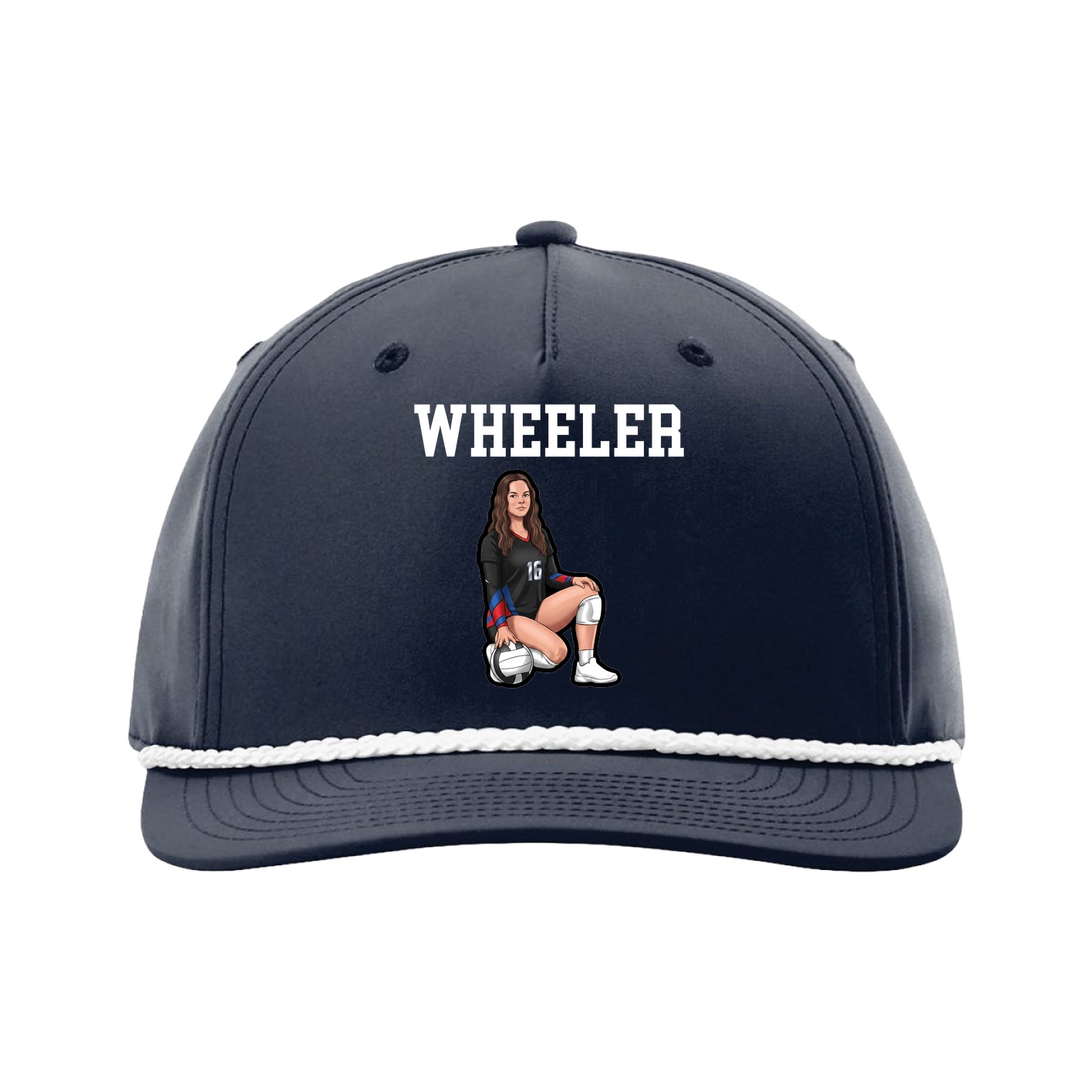 Five-Panel Classic Rope Cap — Shirsey in Navy