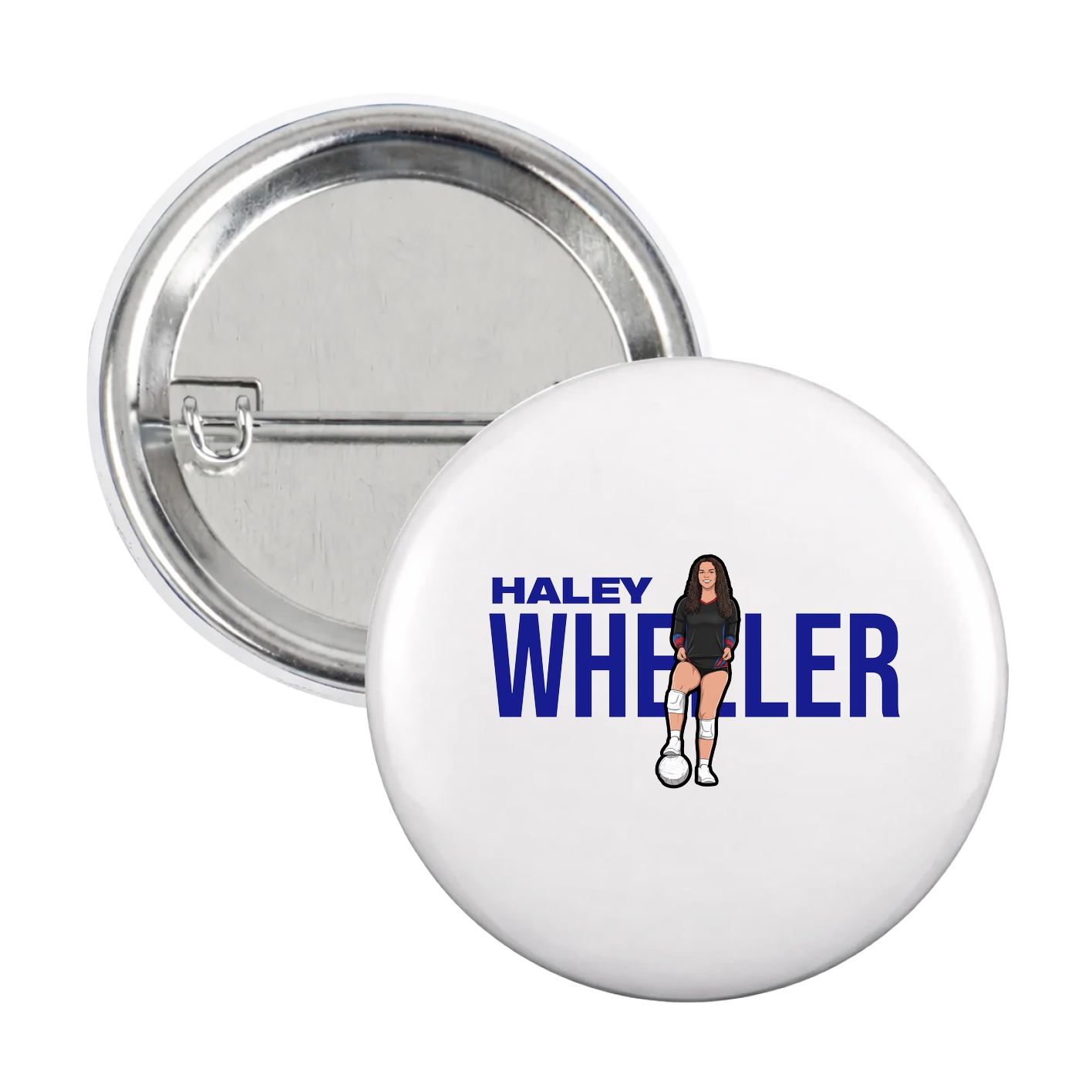 Game Day Button — Player Name in White