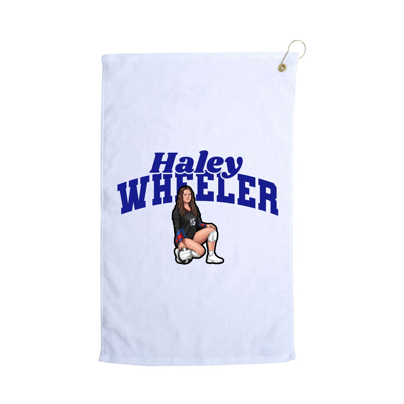 Golf Towel — Signature Arch in White