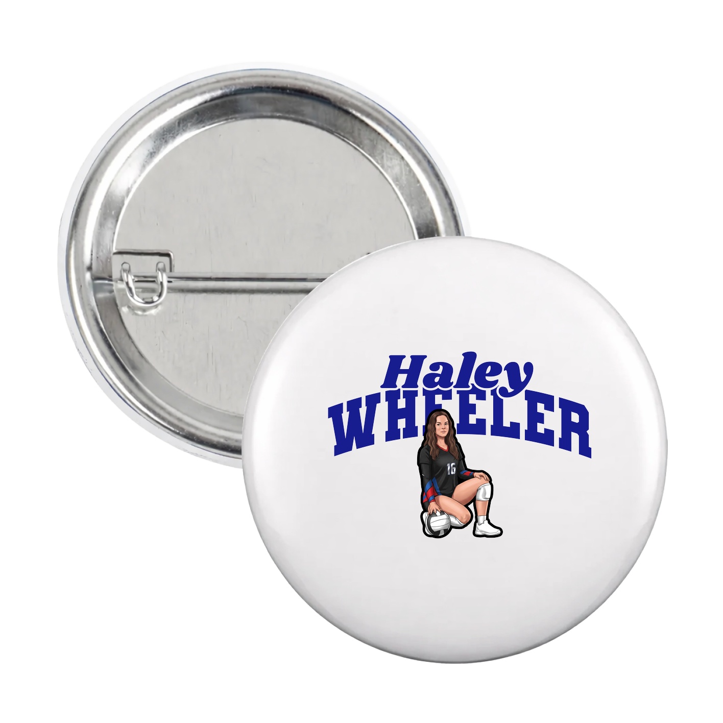Game Day Button — Signature Arch in White