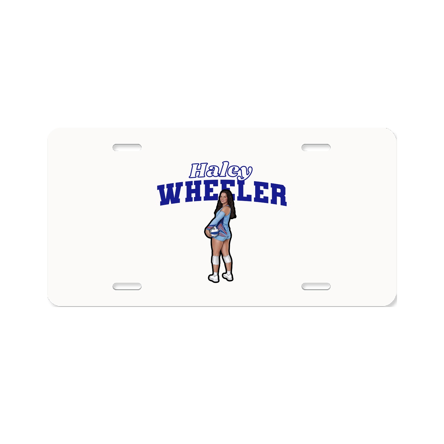 License Plate — Name Arch in Classic
