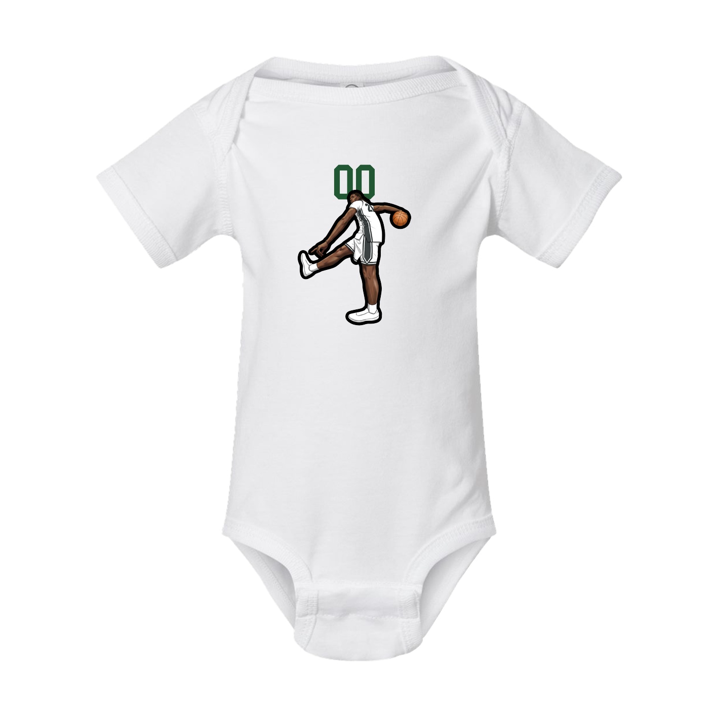 Baby Onesie — Number Top in White