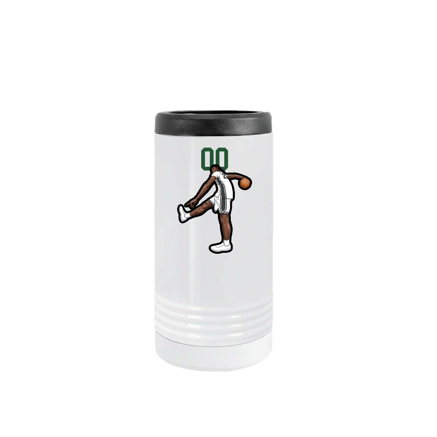 Slim Beverage Holder — Number Top in White