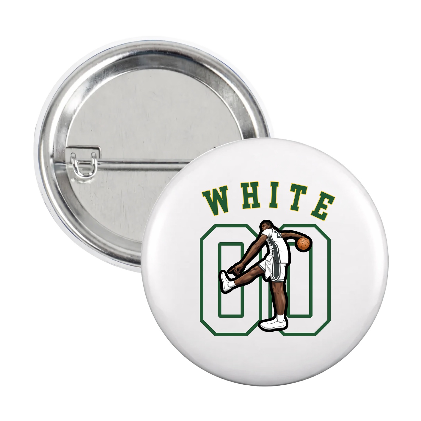 Game Day Button — Shirsey Arch in White