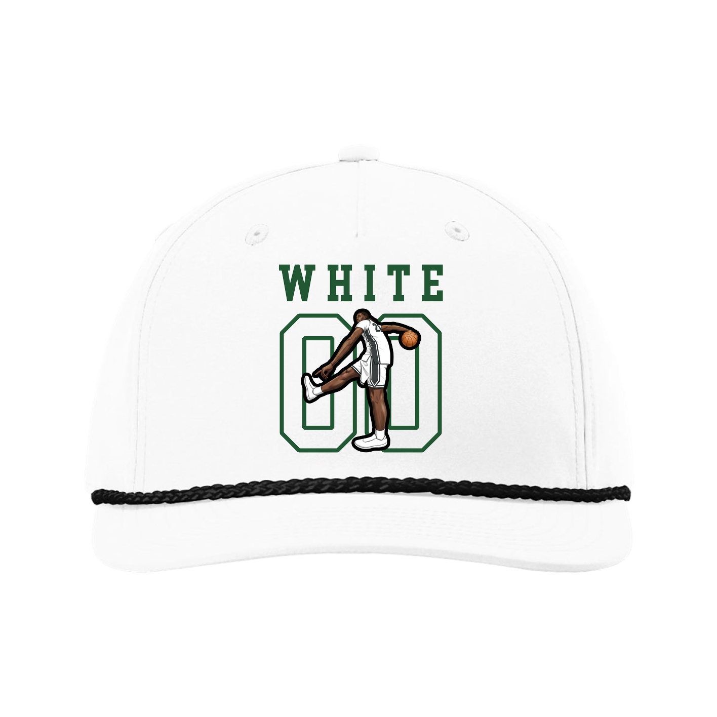 Five-Panel Classic Rope Cap — Shirsey in White