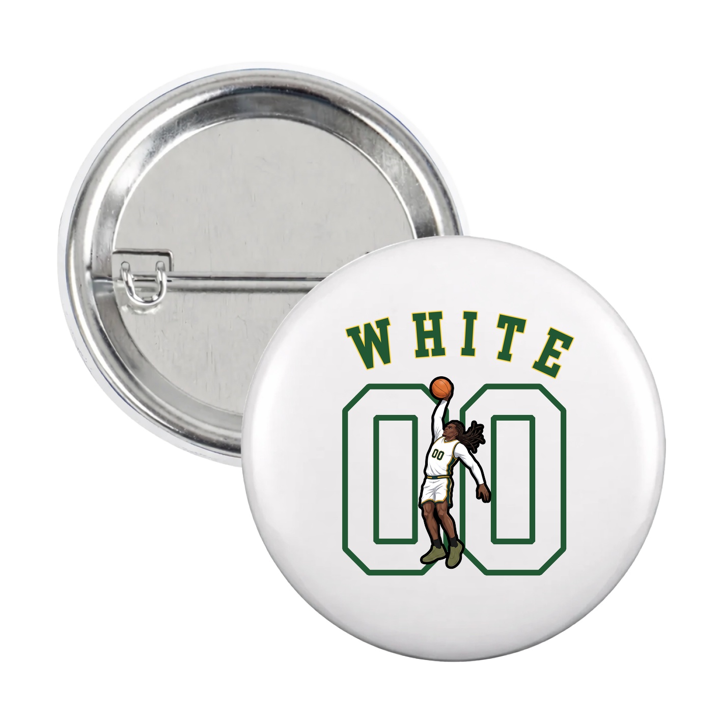 Game Day Button — Shirsey Arch in White