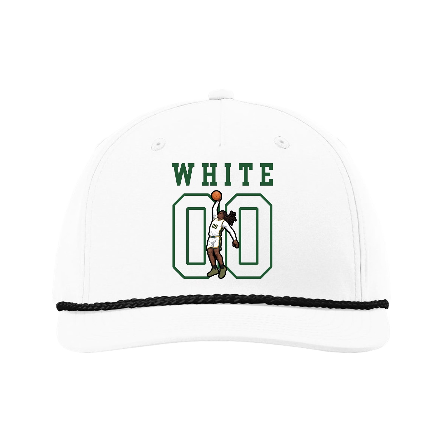 Five-Panel Classic Rope Cap — Shirsey in White