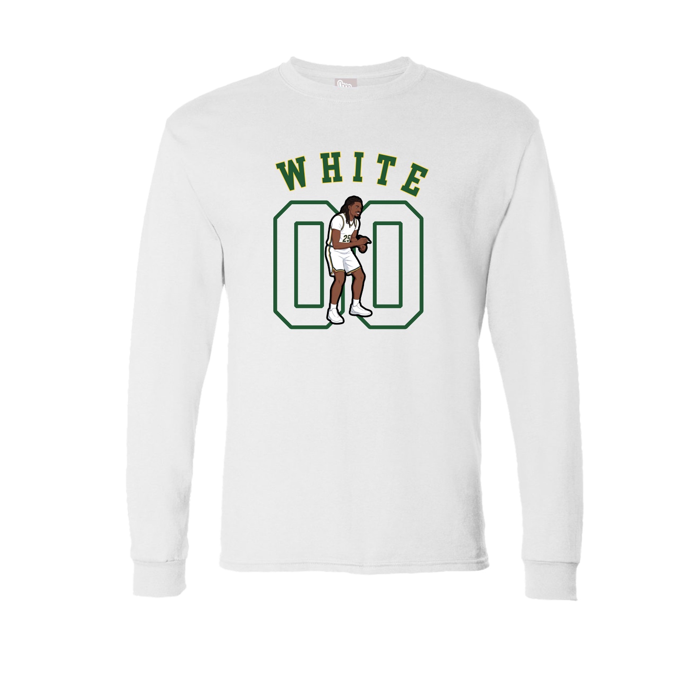 Long Sleeve Tee — Shirsey Arch in White