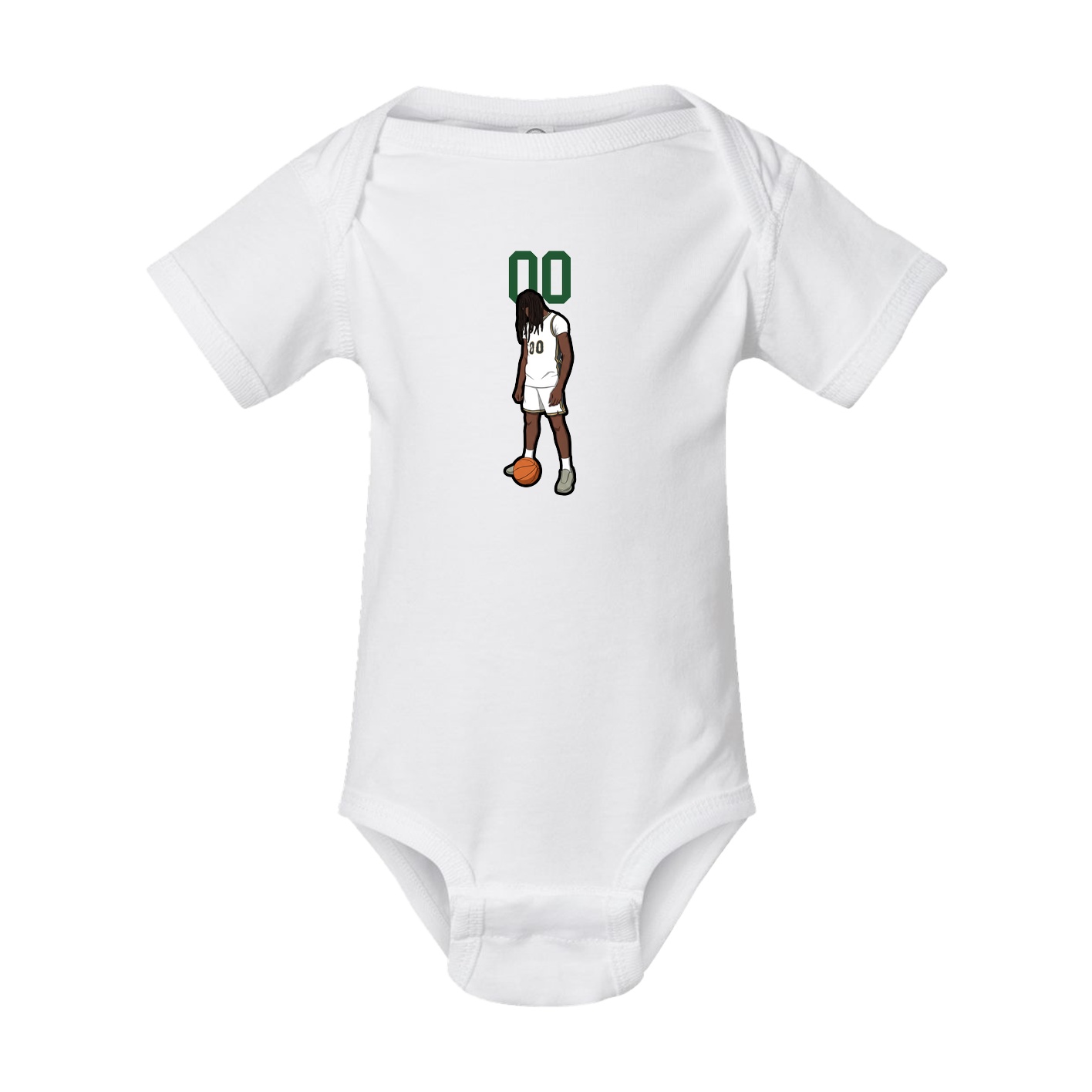 Baby Onesie — Number Top in White