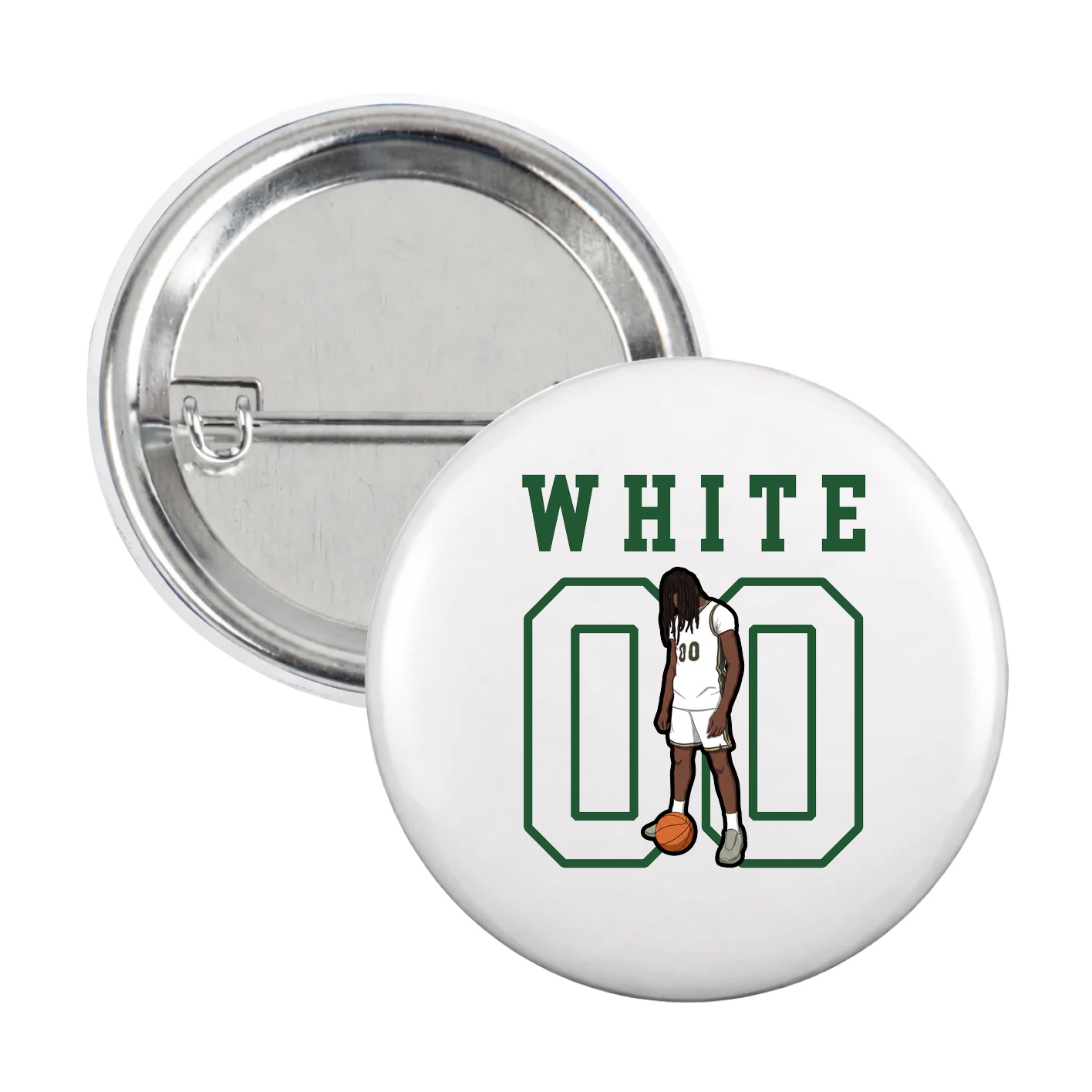 Game Day Button — Shirsey in White