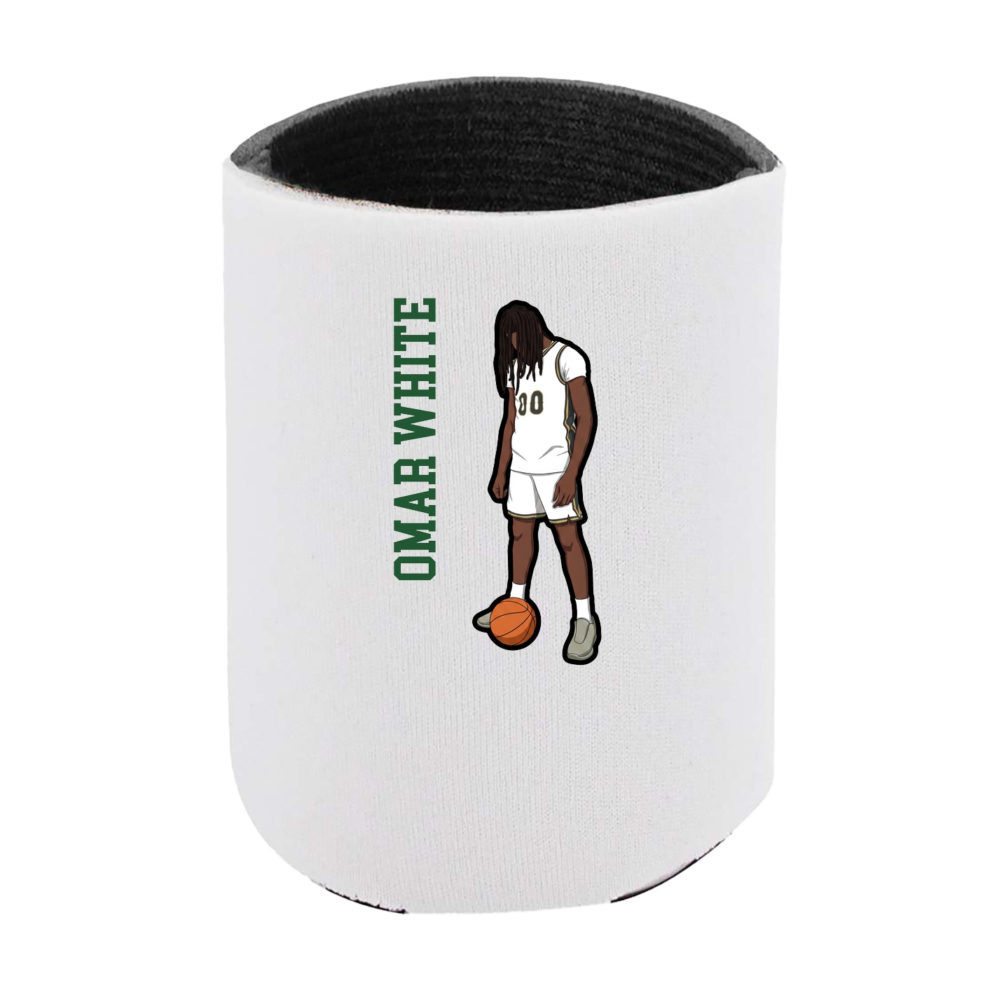 Can Holder — Name Vertical in White