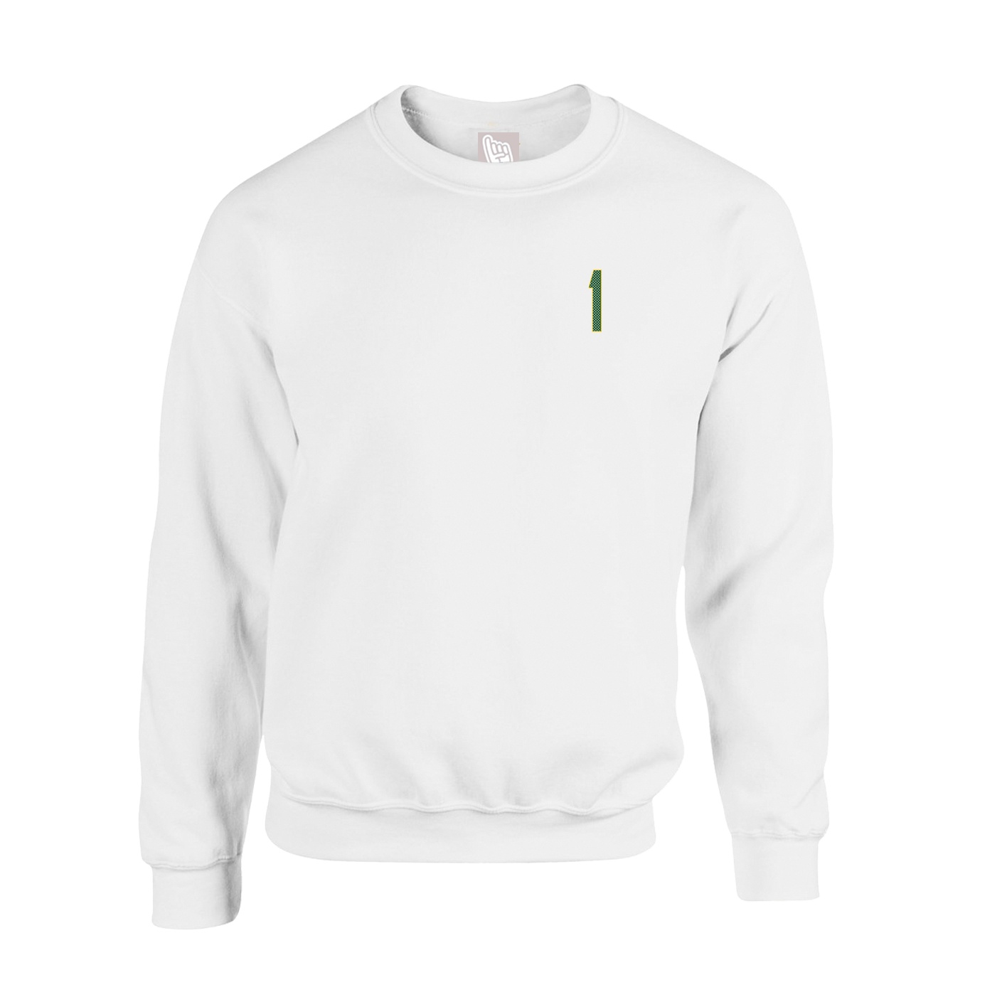 Fleece Crew — Front Shirsy in White