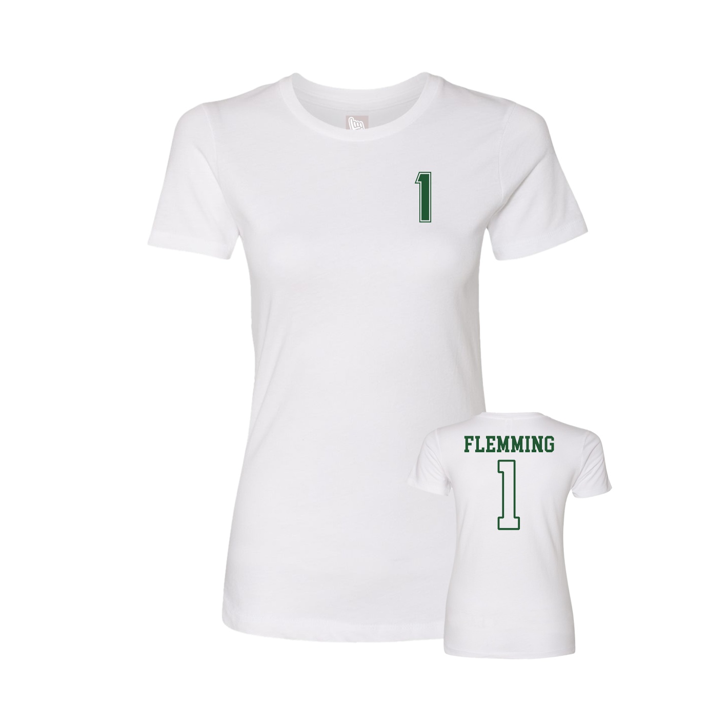 Womens Tee — Chest Back in White