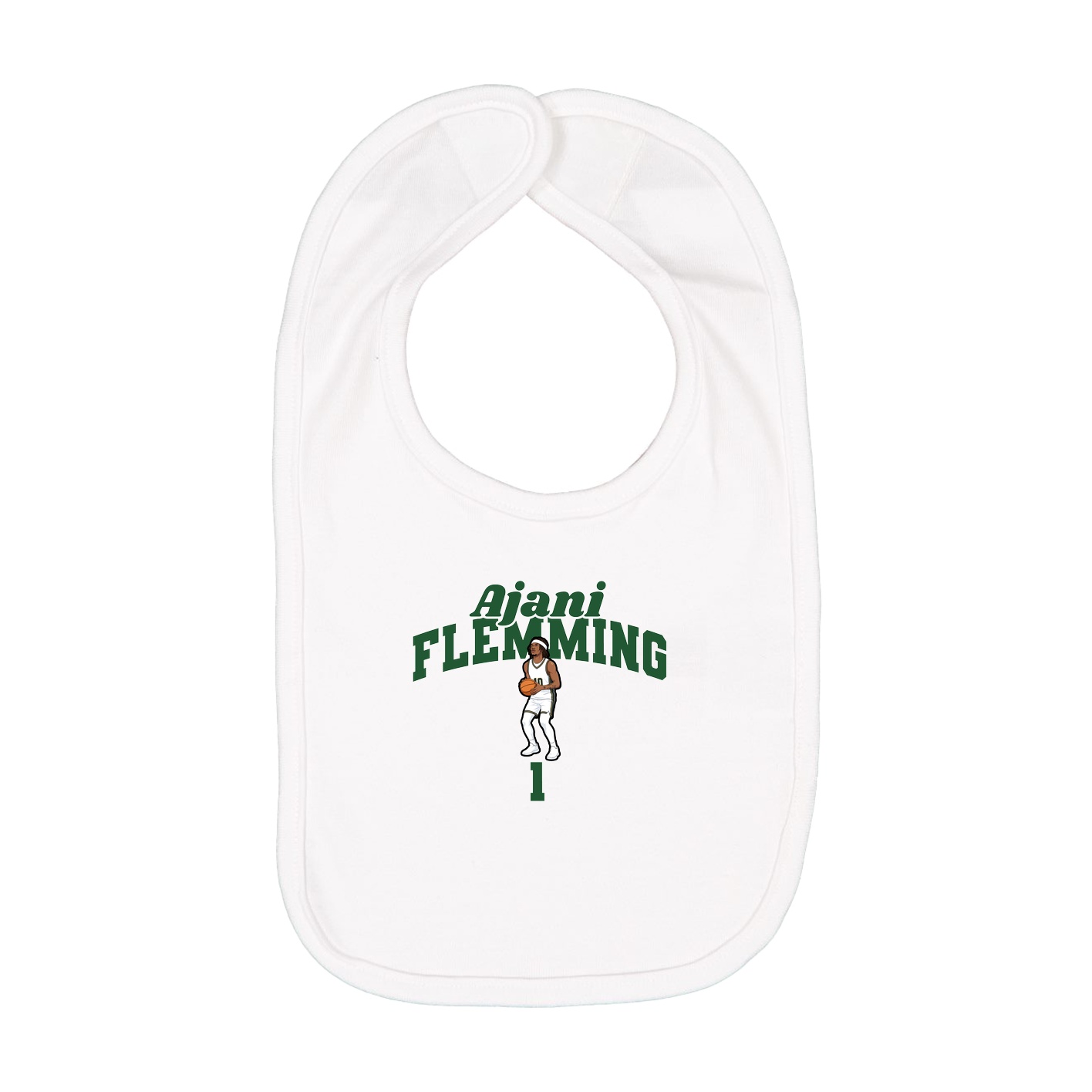 Infant Bib — Signature Arch in White